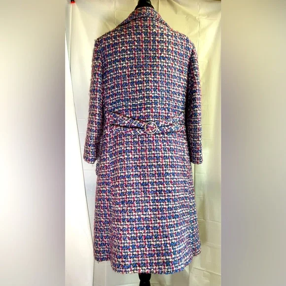 Lord & Taylor of England True Vintage 1960s Mod Wool Tweed Peacoat - Picture 2 of 6